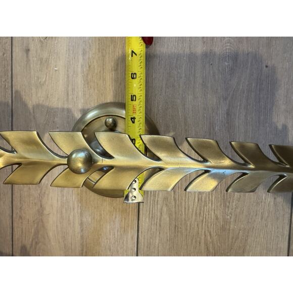 Bombay & Co Gold Leaf Wall Sconces Pair Red Glass Shades Interchangeable - Picture 14 of 14